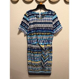 Phase Seven Blue & White Pattern Dress Size 10